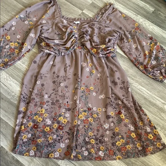 💜 Maurices Pink Tiered Sundress with Square Neck - Picture 2 of 2